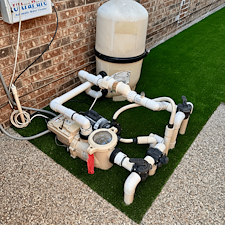 Poolside-Side-Yard-Artificial-Turf-Installation-in-The-Colony-TX 2